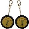 TOYANDONA 2 Pezzi Golf Score Counter Bag Tag Rotondo in ABS per Golf | Doppia Funzione Meccanica, Uso Multi Giocatore, Compatto e Portatile per Round di Pratica