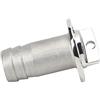Cocoarm Tappo di Scarico a Garofano Ovale in Acciaio Inox 316 con Connettore di Ventilazione per Barche | Diametro Esterno 1,9 Pollici, Altezza Coperchio 2,7 Pollici, Diametro Interno Ugello 0,7 Pollici, Distanza Fori 1,3