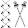 CIMAXIC 10 Pezzi Ago per Pompa da Pallone in Metallo Argento, Robusto | Basket, Calcio e Volley, Uso Gonfiabile, Accessorio per Gonfiaggio Sportivo