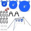 Atflbox Set Combinato di bersagli in Acciaio AR500 da 3/8, 10,2 cm, 15,2 cm, 20,3 cm, AR500, Kit Completo in Acciaio AR500 Adatto per Condotto OD da 1 Pollice
