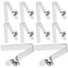 ifundom 10 Pezzi Clip a Molla V Multiuso in Acciaio Nichelato Argento a Forma di V Stabilità Migliorata per Accessori Riparazione Ombrello e Sport Acquatici