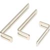 Haogui 1 pz Staffa angolare nichelata Regolabile a 90 Gradi staffe a Forma di L connettore in Ferro Accessori Supporto for mensole(A)