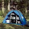 TEKGHUT Tenda organizer da campeggio a 9 scomparti, blu, impermeabile, tenda portaoggetti in poliestere con rivestimento in PU, impermeabile e antivento, con cuciture sigillate e telo di base, semplice