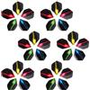 SOLUSTRE 30 Pezzi Standard Dart Flights Sostituzione Tail Wing Pet | Forma Standard, Controllo e Precisione Aerodinamica, Compatibilità Professionale per Steel e Soft Tip