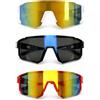 Molythrix Occhiali da bicicletta con velocità e occhiali da corsa, uomo, donna, bambino, ciclismo, sole