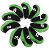 Zpengtai Coprimazze Da Golf 1. 0pcs. Copricapo da golf in ferro con tag Number Tag Club Cover Set Blue Orang Black Protector Case