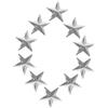 DEEPCRAFF Cuscinetti Antiscivolo Supporto Autoadesivo a Forma di Stella e Piramide 10 Pezzi in Metallo per Maggiore Presa e Sicurezza per Snowboard negli Sport Invernali