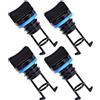 TIDTALEO Set 4 Pezzi Universal Drain Plug in Nylon Nero, Accessori Barca, Resistenza All'abrasione, Buona Flessibilità, per Pedalò e Canoa