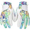 minkissy Guanti da Golf Donna in Pelle di Pecora e Tessuto Elastico Assorbimento del Sudore e Protezione delle Dita per Golf e Allenamento