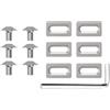Generic Viti Tacchette SPD Set Viti Tacchette Ciclismo Rondelle Chiave Esagonale Kit Ricambio in Acciaio Inox Componenti Completi 13 Pezzi Adatto per Sostituzione Tacchette Regolazioni Scarpe Officine