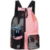 MNmuctakd Zaino con coulisse in rete con borsa bagnata zaino da spiaggia