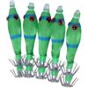 Generic 5pcs Squid Jigs Glow Ganci 5.8cm 3.1g Gamberetti Esche Esche Pesca In Acqua Salata Attrezzatura Da Pesca Seppie Marine Esche Da Pesca