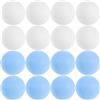 TOVINANNA Palline da Ping Pong Mini 40mm Senza Testo, 100 Pezzi | PP Opaco senza Cuciture, Superficie Bianca e Blu, per Lotterie, Eventi Aziendali, Laboratori Artistici