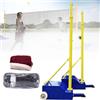 GENERIC Pali Per Rete Da Badminton, Pali Da Pallavolo, Rete Da Pallavolo Per Giardino, Palo Da Pallavolo Portatile E Resistente Per Esterni, Altezza Regolabile Da 1,5 A 2,1 Metri, Per Campo Sportivo E