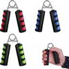 EULAPGOE Set 3 Hand Grip Allenamento Avambraccio, Pinza Rafforza Mano e Polso con Impugnatura Antiscivolo, Grip Trainer Portatile per Fitness, Arrampicata e Sport, Rosso Blu Verde