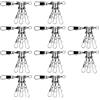 Generico Girelle Da Pesca 10 Pezzi Antiscivolo Antiruggine Leggero