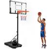 COSTWAY Canestro da Basket da Esterno 100-305cm