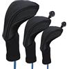 Zpengtai Coprimazze Da Golf 3pcs Golf Club Head Covers Driver Long Intercambiabile 1 3 5 7 Fairway Hybrid Copertina da golf Cover