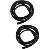 ibasenice 2 Pezzi Striscia Protettiva per Pagaia in PVC Nero per Paddle Carbonio