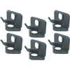 HONMEET Arrow Rest for Recurve, 6 Pezzi, Supporti Poggiafreccia in ABS Nero, Autoadesivi, per Mano Destra, per Tiro con L'Arco
