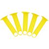 Ciieeo 5 Pezzi Supporto per Dischi da Allenamento Calcio in PVC Giallo, Portatile Maniglia, per Marker Tray, Organizzatore Resistente all'Usura per Pattinaggio a Rotelle e attività