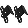 OHPHCALL 2 Set Fixed Clip Piastra di Fissaggio per Catarifrangente Posteriore Bicicletta, Supporto Riflettore per Portapacchi Bici da Montagna, Lega di Alluminio, Nero, Portatile,