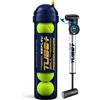 TUBOPLUS REPL4Y con Pompa | Pressurizzatore Palline Padel e Tennis 29 PSI con Pompa e Manometro | Mantiene Il Rimbalzo e la Pressione Originale | Fa Durare Le Palline | capacità 4 Palline
