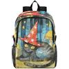 Linnyio Funghi Cappello Strega Gatto Nero Zaino Pieghevole Impermeabile e Leggero,Ideale per Escursioni Viaggi e Campeggio