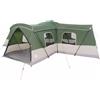 YUOGHRTFE Tenda familiare in poliestere 185T con rivestimento in poliuretano, 680 x 510 x 210 cm, resistente alle intemperie, per 16 persone, verde, con finestre di ventilazione, presa elettrica e tasche