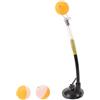 Abaodam Allenatore Ping Pong Rimbalzo con Base a Ventosa, PVC e Lega di Alluminio, Rotazione 360°, Portatile, per Principianti e Adulti, Ufficio e Viaggio