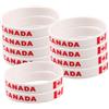 HINTRMENT 10 Pezzi Bracciale Bandiera Canada in Silicone, Stampa Patriottica