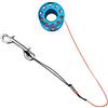 Courtieyeardceastea Scuba Diving Reel In Lega di Alluminio Finger Spool 15m Linea Bolt Snap Blu