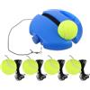 Housoutil Trainer di Rimbalzo per Tennis con Base Zavorrata, Set Singolo | Cordino ad Alta Elasticità, Plastica, Allenamento All'aperto in Giardino, per Principianti