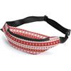MHYRAC Marsupio con motivo Yin Yang, regolabile, per corsa, camminata, escursionismo, Bulldog francese con zampa e cane, 36*15cm, Marsupio