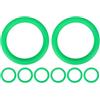 Luxshiny 8 Pezzi Base Rotonda Antiscivolo per Palla da Yoga e Sport, Supporto Stabile in Pp 18cm per Casa e Gioco Interattivo, Facile da Pulire e Previene Rotolamenti