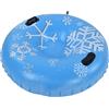 Pwshymi Snow Tubes Tubo da Sci Gonfiabile in PVC per Sport All'aria Aperta in Famiglia Carico da 450 Libbre Colore Chiaro Blu con Maniglie