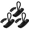SWOOMEY 3 Pezzi Maniglia per Kayak in Plastica Nera Corda, Facile da Usare e Trasportare, per Gommoni e Canoe, Montaggio Laterale Semplice e Resistente
