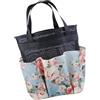 SOLUSTRE Borsa da Doccia in Rete Borsa da Bagno Pieghevole in Tela Blu Portatile e Facile da Trasportare per Viaggio e Nuoto e Cestino da Toilette