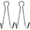 Alasum 2 Pezzi Gancio da Immersione Subacquea Doppio in Acciaio Inox, Gancio per Reef Portatile, Argento, per Subacquei e Oggetti, per Immersioni Subacquee e Applicazioni Marine