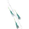 WNXGNHO Esche Gancio Esche da Pesca Esche Gancio con Perline Luminose Corda Pesce Luminoso per la Pesca Sabiki in Acqua salata