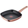 Lagostina Ramata, Grill Antiaderente 26x26 cm, Effetto Rame