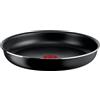 Lagostina Ingenio Essential Plus Padella Ø 24 cm, Padella Antiaderente in Alluminio per Gas e Forno (no induzione), Indicatore di Cottura Thermosignal, Utilizzabile con Manico Removibile (non incluso)