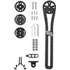 ROCKBROS Supporto per Ciclocomputer Bici, Supporto Integrato computer Bicicletta, Supporto per Prolunga Manubrio, Staffa Compatibile per Computer Garmin, Bryton, Giant, Videocamere, Luci Bici