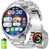 LIMIGE Smartwatch Uomo Militare, 1000 mAh, Touchscreen HD 1,85", Luce LED, Monitoraggio Cardiaco/Sonno, Funzione Telefono, IP68, 110+ Modalità Sportive, Compatibile iOS/Android