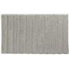 kela Tappetino da bagno antiscivolo60 x 100 x 1,6 cm MEGAN, tappeto da bagno grigio, lavabile, cotone riciclato, tappetino da bagno con design a rilievo, grigio argento