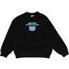 SAHINLER créateur d'univers K-Pop Demon Hunters - Felpa da bambino K-Pop Derpy Mostro Blu - Policotone - Interno spazzolato - Pile 280 GSM - Stile Streetwear coreano - Nero