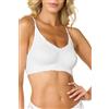 Goldenpoint Donna Intimo - Parte Alta del Completo Intimo - Bralette Senza Ferretto Artemide Gardenia con Imbottiture Removibili e Scollatura a V con Spalline Regolabili
