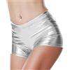 Prime fashions - Ragazze Shiny Metallic Shorts - Hot Pants - Tinta unita & Elastico