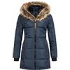 Geographical Norway Belissima - Parka invernale da donna, con cappuccio in pelliccia, XL