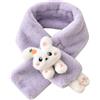Vynetra Autunno Inverno Peluche All'aperto Tenere Caldo Sciarpa Tinta Unita Sciarpa Bambino Ragazzi Ragazze Peluche Forma Collo Caldo Sciarpa Collare Avvolgere Tinta Unita Faux Collare Lungo Per